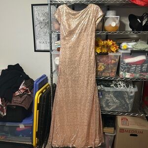 Rose Gold Sequin Dress